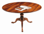 ROUND OAK TRIPOD DINING TABLE